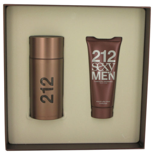 212 Sexy by Carolina Herrera Gift Set -- 3.4 oz Eau De Toilette Spray + 3.4 oz After Shave Moisturizer