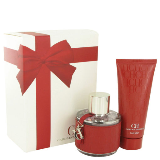 CH Carolina Herrera by Carolina Herrera Gift Set -- 3.4 oz Eau De Toilette Spray + 3.4 oz Body Lotion