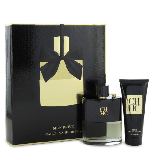 CH Prive by Carolina Herrera Gift Set -- 3.4 oz Eau De Toilette Spray + 3.4 oz After Shave Balm