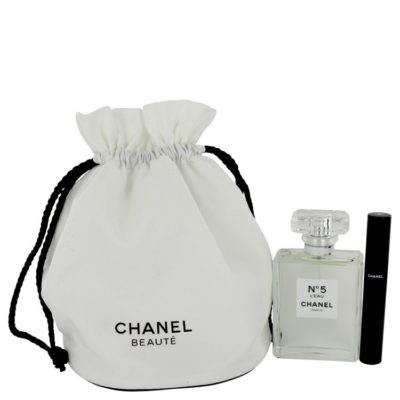 Chanel No. 5 L'eau by Chanel Gift Set -- 3.4 oz Eau De Toilette Spray + Le Volume 10 Mascara in Gift Pouch