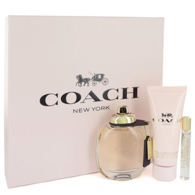 Coach by Coach Gift Set -- 3.3 oz Eau De Toilette Spray + .25 oz Mini EDT Spray + 3.3 oz Shower Gel