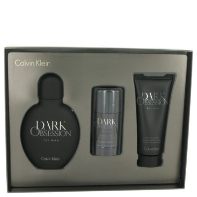 Dark Obsession by Calvin Klein Gift Set -- 4 oz Eau De Toilette Spray + 2.6 oz Deodorant Stick + 3.4 oz After Shave Balm