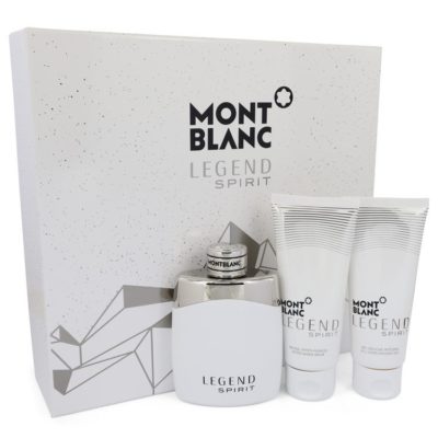 Montblanc Legend Spirit by Mont Blanc Gift Set -- 3.3 oz Eau De Toilette Spray + 3.3 oz After Shave Balm + 3.3 oz Shower Gel