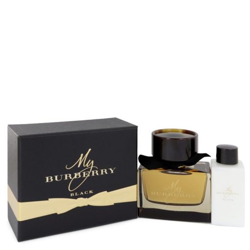 My Burberry Black by Burberry Gift Set -- 3 oz Eau De Parfum Spray + 2.5 oz Body Lotion + 2.5 oz Shower Gel