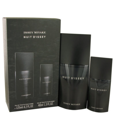 Nuit D'issey by Issey Miyake Gift Set -- 4.2 oz Eau De Toilette Spray + 1.3 oz Eau De Toilette Spray