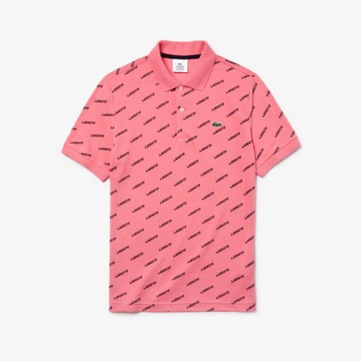 Men's LIVE Printed Mini Piqué Polo