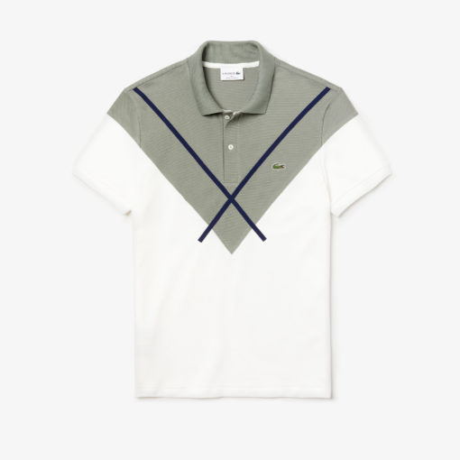 Men's Made In France Jacquard Cotton Piqué Polo Shirt