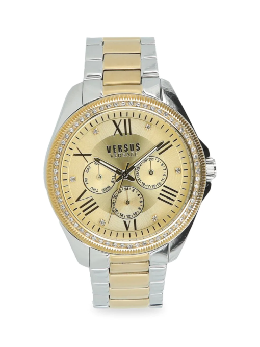 Elmont Two-Tone Stainless Steel & Swarovski Crystal Chronograph Watch 40mm