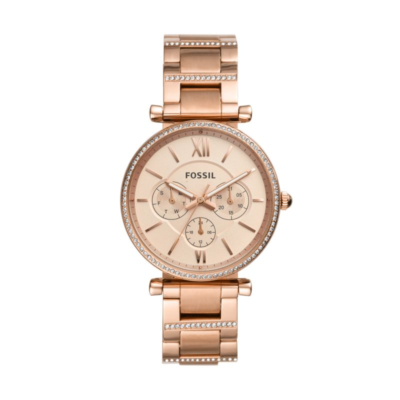 Carlie Multifunction Rose Gold-Tone Stainless Steel Watch 38mm