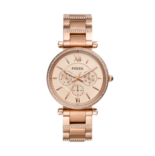 Carlie Multifunction Rose Gold-Tone Stainless Steel Watch 38mm