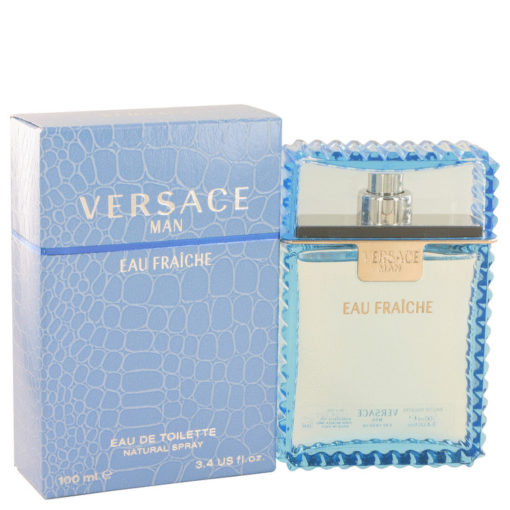 Versace Man by Versace Eau Fraiche Eau De Toilette Spray (Blue) 100 ml