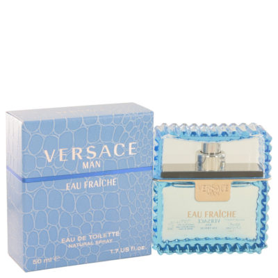 Versace Man by Versace Eau Fraiche Eau De Toilette Spray (Blue) 50 ml