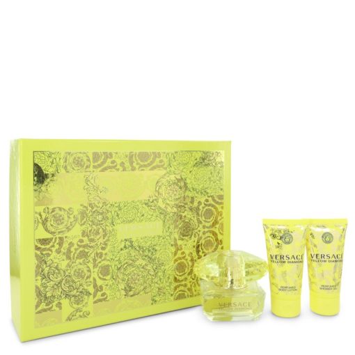 Versace Yellow Diamond by Versace Gift Set -- 3 oz Eau De Toilette Spray + 3.4 oz Body lotion