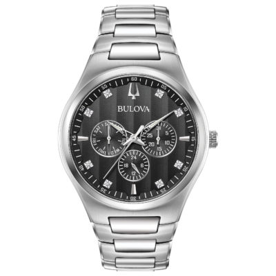 Bulova Men's Diamond Dial Watch 42mm