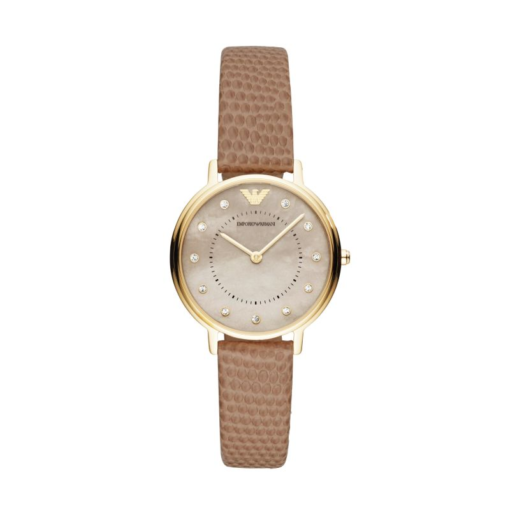 Emporio Armani Women's Bone Leather Strap Watch 32mm