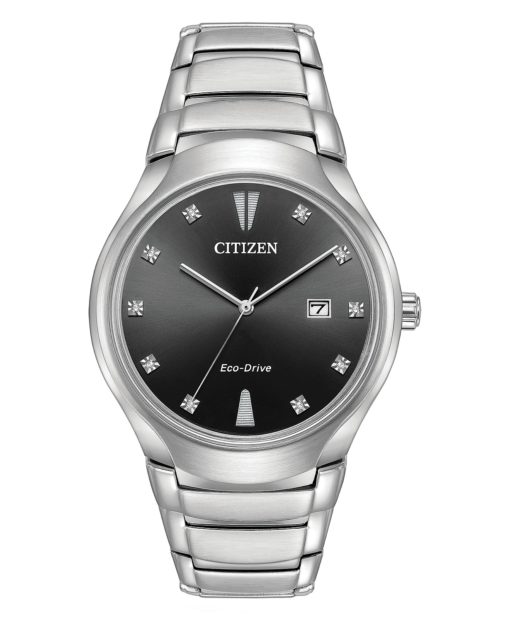 Citizen Men's Paradigm Diamond 40mm Steel Bracelet Eco-drive Watch AW1550-50E