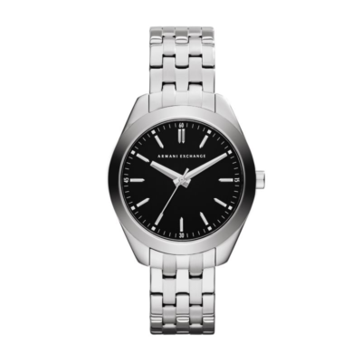 Armani Exchange Women's 36mm Silver Steel Bracelet & Case Quartz Watch