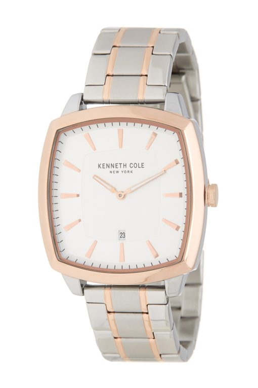 Men's Kenneth Cole New York Two Tone Rose Gold Watch