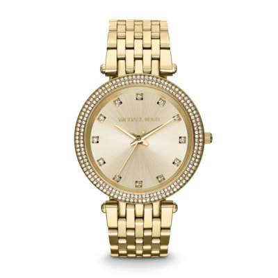 Michael Kors Darci Gold-Tone Glitz Dial Watch 39mm