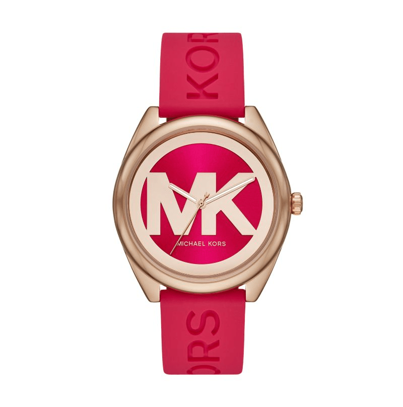 Michael Kors Janelle Three-Hand Silicone Watch 42mm