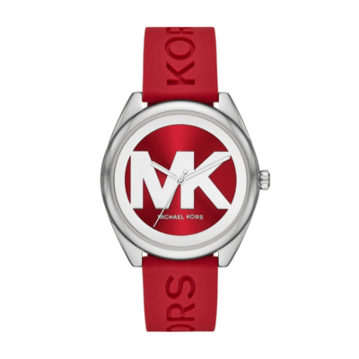 Michael Kors Janelle Three-Hand Silicone Watch 42mm