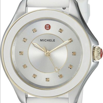 Women's Michele Cape Topaz Dial Silicone Strap Watch