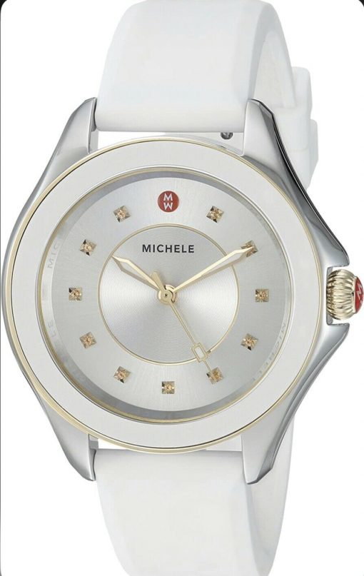 Women's Michele Cape Topaz Dial Silicone Strap Watch