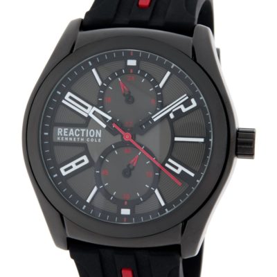 Kenneth Cole REACTION Men's Dress Sport Japanese-Quartz Watch with Silicone Strap