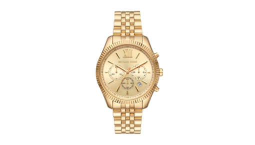 Michael Kors Women's Lexington Chronograph Gold-Tone Stainless Steel Watch - 42mm